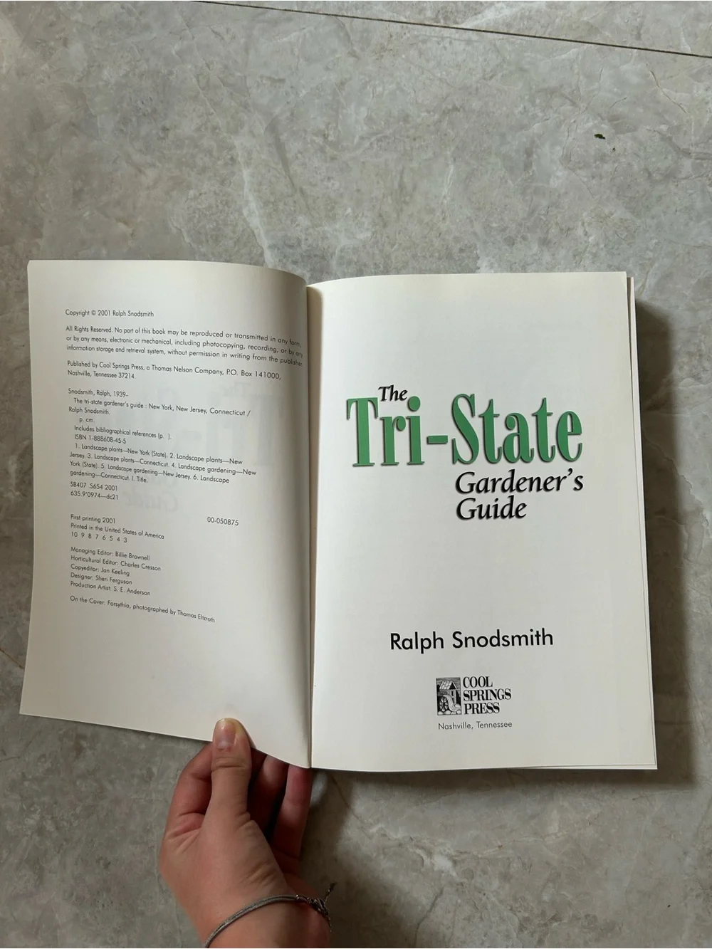 The Tri-State Gardener's Guide - Blue & Yellow Gardening Book by Ralph Snodsmith